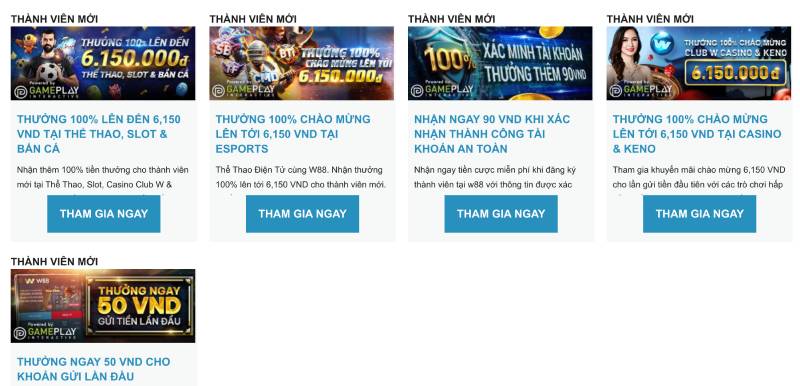 Ưu đãi nạp đầu, nhiều lựa chọn